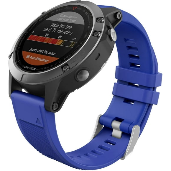22mm Band Compatible with Garmin Fenix 6/6 Pro/Fenix 5/5 Plus/Forerunner 935/945/Aproach S60/S62/Quatix 6 /MARQ Smart Watch, Soft Silicone Replacement Strap, Royal Blue