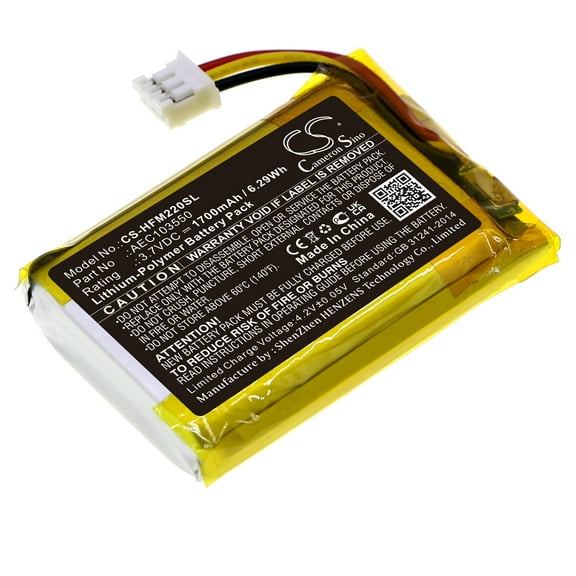 1700mAh AEC103550 Battery for HiFiMAN R2R2000
