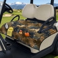 thumbnail image 3 of Psesaysky Universal Golf Cart Seat Covers for Club Car, Foldable, Washable, Tropical, Non-Slip Seat Towel Blanket with 4 Pockets for Golf Lovers, Brown Palm Trees, 3 of 8
