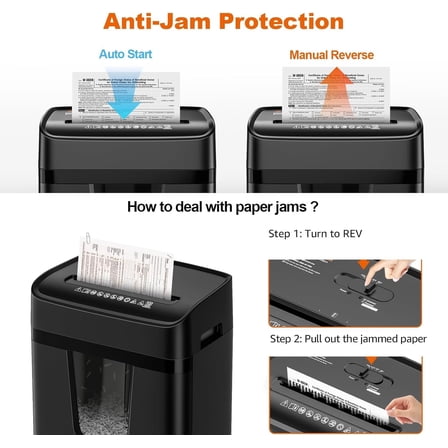 12-Sheet Cross-Cut Paper Shredder, 5.5-Gal Bin, P-4 Security for Home & Office