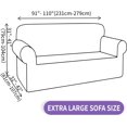 thumbnail image 4 of Housse de Canapé Super Extensible pour Salon en Spandex (Gris Foncé, TG Canapé), 4 of 7