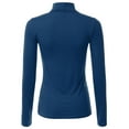 thumbnail image 3 of Doublju Women's Long Sleeve Turtleneck Lightweight Pullover Top Sweater with Plus Size, 3 of 4