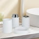 thumbnail image 3 of Juego de accesorios de baño, dispensador de jabón para encimera, vaso decorativo recargable para cepillo de para baño y hogar, para encimera,, 3 of 7