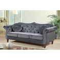 thumbnail image 3 of Uspridefurniture Wymore 79.5'' Velvet Rolled Arm Sofa,Gray, 3 of 5