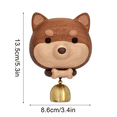 thumbnail image 5 of Cartoon Door Bell Ornament Doorbell Dog Wind Chime Wooden Bell Wood Doorbell Door Chime Door Opening Shopkeepers Bell, 5 of 6
