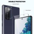 thumbnail image 4 of [3+3 Pack] 3 Pack Screen Protector for Samsung Galaxy S20 FE 5G + 3 Pack Camera Lens Protector, Tempered Glass HD, 4 of 5