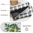 thumbnail image 6 of Summer Lemon Round Area Rug 6Ft Washable Circle Rugs for Bathroom Office, Potted Plant Black Plaid Vintage Wood Non-Slip Carpet Floor Mats Indoor Outdoor Carpet Runner Aesthetic Home Decor, 6 of 8