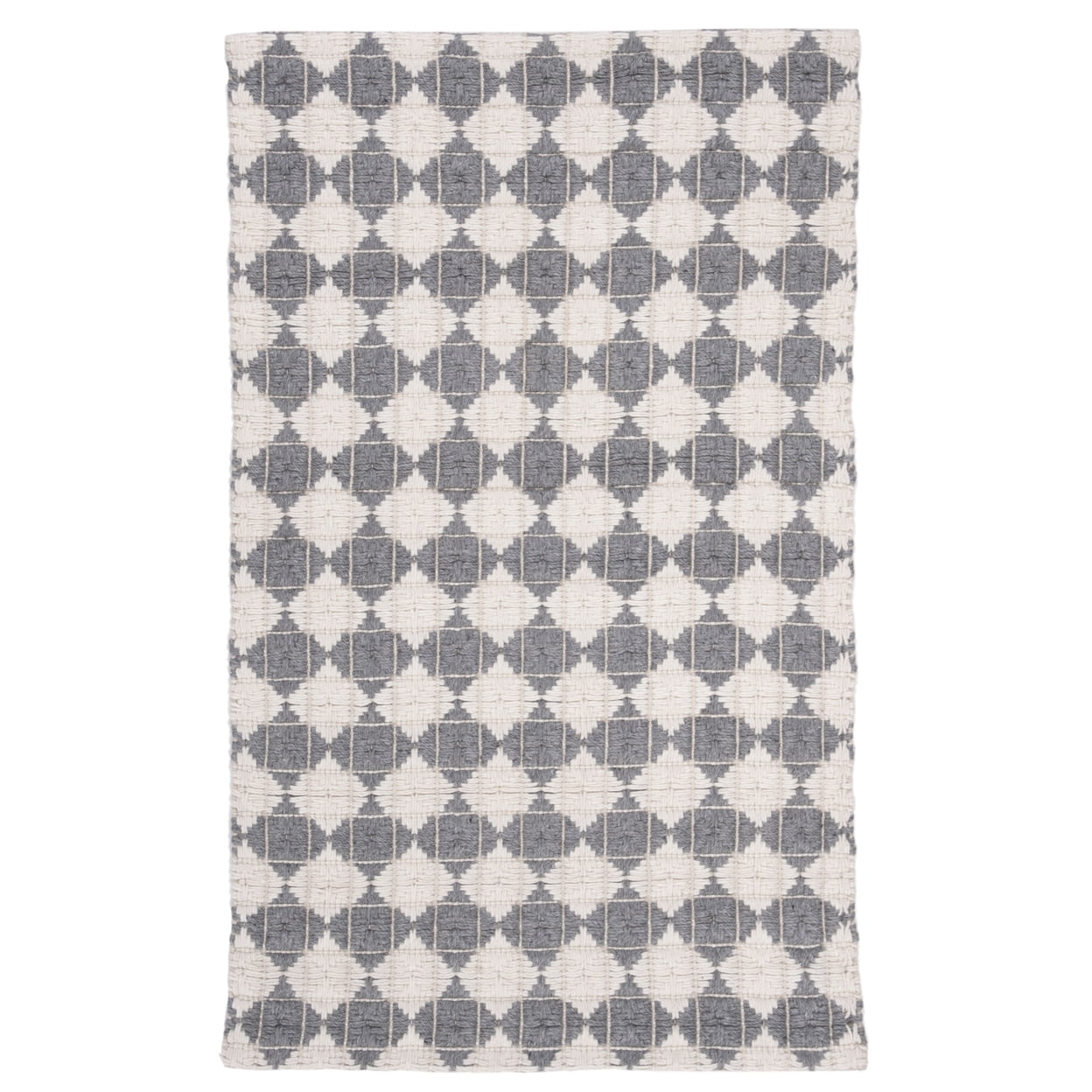 SAFAVIEH Natura Quincy Braided Geometric Area Rug, Grey/Ivory, 5' x 8'