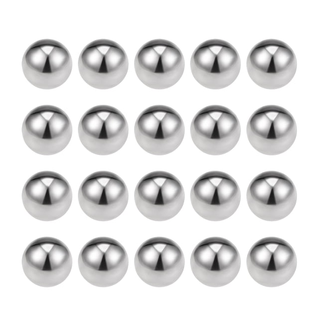 Unique Bargains Billes de Roulement 3/16 Pieds, Billes de Précision G100 en Acier Inoxydable 316L, Lot de 100