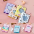 thumbnail image 6 of 3 Inch Mini Picture Case Heart Shape Photo Card Holder Hollow Photo Storage Card Holder Photo Album Card Binder D, 6 of 8