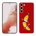 thumbnail image 1 of TalkingCase Slim Phone Case Compatible for Samsung Galaxy S23 2023, Cartoon Cute Banana Print, w/ Tempered Glass Screen Protector, Lightweight, Flexible, Print in USA, 1 of 7
