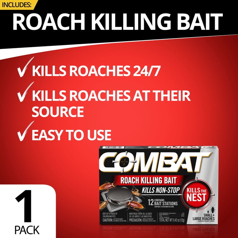 Combat Roach Killing Bait Stations, 12 Count photo 3