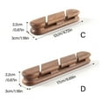 thumbnail image 3 of Adhesive Desk Cable Clip Cord Organizers 2/3Slot Cable Clips for Home Desk Car Use For ClutterFree Environment, 3 of 9