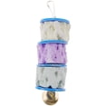 thumbnail image 1 of Bird Parrot Teething Toy Natural Calcium Stone Bird Biting Toy Birdcage Hanging Plaything with Bell, 1 of 9