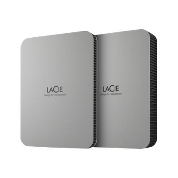 LaCie Mobile Drive STLP4000400 - Hard drive - 4 TB - external (portable) - USB 3.2 Gen 1 (USB-C connector) - moon silver