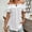 White, variant on Women's Off-Shoulder Ruffle Romance Top - Adjustable Drawstring & Button-Front Blouse for Resort Wear Blue，S