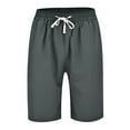 thumbnail image 3 of Cathalem Shorts for Men with Pockets Big and Tall Men's Shorts Classic Fit Casual Summer Beach Shorts(Gray,XXXL), 3 of 5
