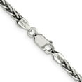 thumbnail image 3 of Primal Silver Sterling Silver Solid 3.25mm Antiqued Square Spiga Chain, 3 of 4