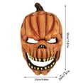 thumbnail image 3 of Halloween Scary Pumpkin Head Pumpkin Latex For Adult Party Halloween Party 9, 3 of 9
