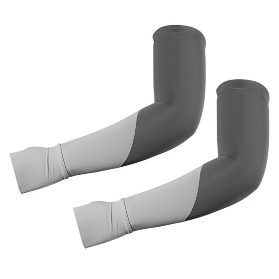 Vocoste 1 Pair Cooling Arm Sleeves for Women Sports Arm Sleeve Covers Sun Protection Gray