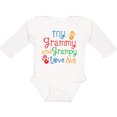 thumbnail image 3 of Inktastic My Grammy and Grampy Love Me Boys or Girls Long Sleeve Baby Bodysuit, 3 of 5