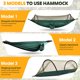 thumbnail image 4 of Hamaca Chihee Ultra Ligera para Camping y Viajes con Red, Capacidad de 300 kg, 4 of 6