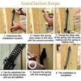 thumbnail image 4 of Self Closing Gate Spring Hardware Adjustable Metal Spring Closure Compatible Light To Heavy Duty Wooden Gates Door Fence Black Garden Gate Closer Comp, 4 of 4