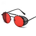 thumbnail image 2 of Gafas de sol estilo steampunk, gafas de sol con personalidad, gafas de sol redondas vintage, gafas de sol con clasificación de protección, 2 of 5
