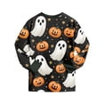 thumbnail image 5 of Leey-World Halloween Pajamas Toddler Toddler Boys Girls Pajamas Snug Fit Halloween Graphic Long Sleeve Top and Pants 2 Piece Pjs Set, 5 of 9