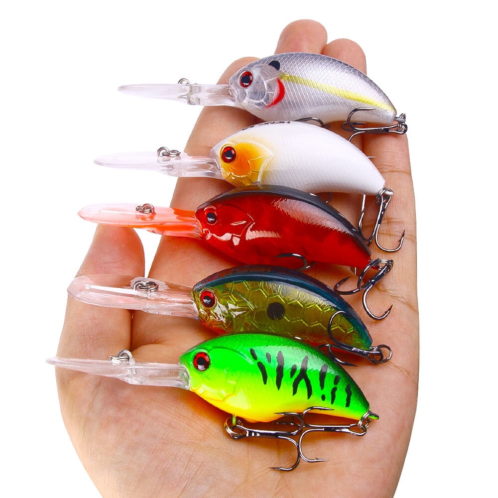 10PCS Fishing Lures Crankbaits 9cm/11.7g Minnow Hooks Tackle Hard Bait Bass Pike