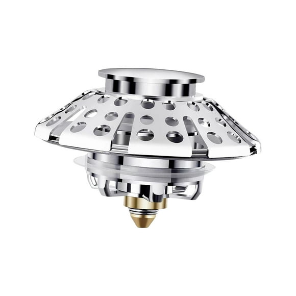 Tapón De Drenaje Para Bañera, Antiobstrucción, Apto Para Orificio De Drenaje De Baño De 1,37 Pulgadas, Acero Inoxidable