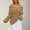 Khaki, variant on Holzkary Off The Shoulder Sweater Long Sleeve 2025 New Loose Knitted Sweater for Women One Neck Sweater Oversized Ribbed Knit Fall Pullover Tops Winter Going Out Outfits A L