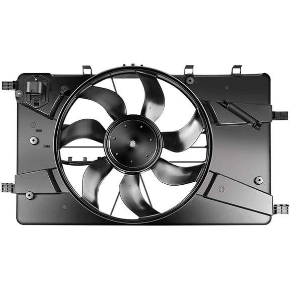 SCITOO Radiator AC A/C Condenser Cooling Fan Compatible with Buick Chevrolet Cruze Fits select: 2013-2014 CHEVROLET CRUZE LS, 2011-2012 CHEVROLET CRUZE LT