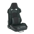 thumbnail image 7 of imerelez Universal Racing Seats with Dual Sliders, PU & Carbon Leather Reclinable Right Passenger Side, 7 of 7