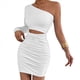 thumbnail image 2 of Vestido Mini de Cóctel con Volantes y Larga para Mujer, Moda 2025, con Hombros Descubiertos y Caderas Estrechas. M, 2 of 10