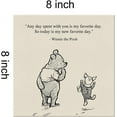 thumbnail image 2 of HFDF Classic Winnie the Pooh Quote Wall Art Decor Retro Any Day Spent With You is My Favorite Day Sayings Canvas Painting Pictures Print Sign Artwork Ready to Hang 10x8inch Framed, 2 of 5