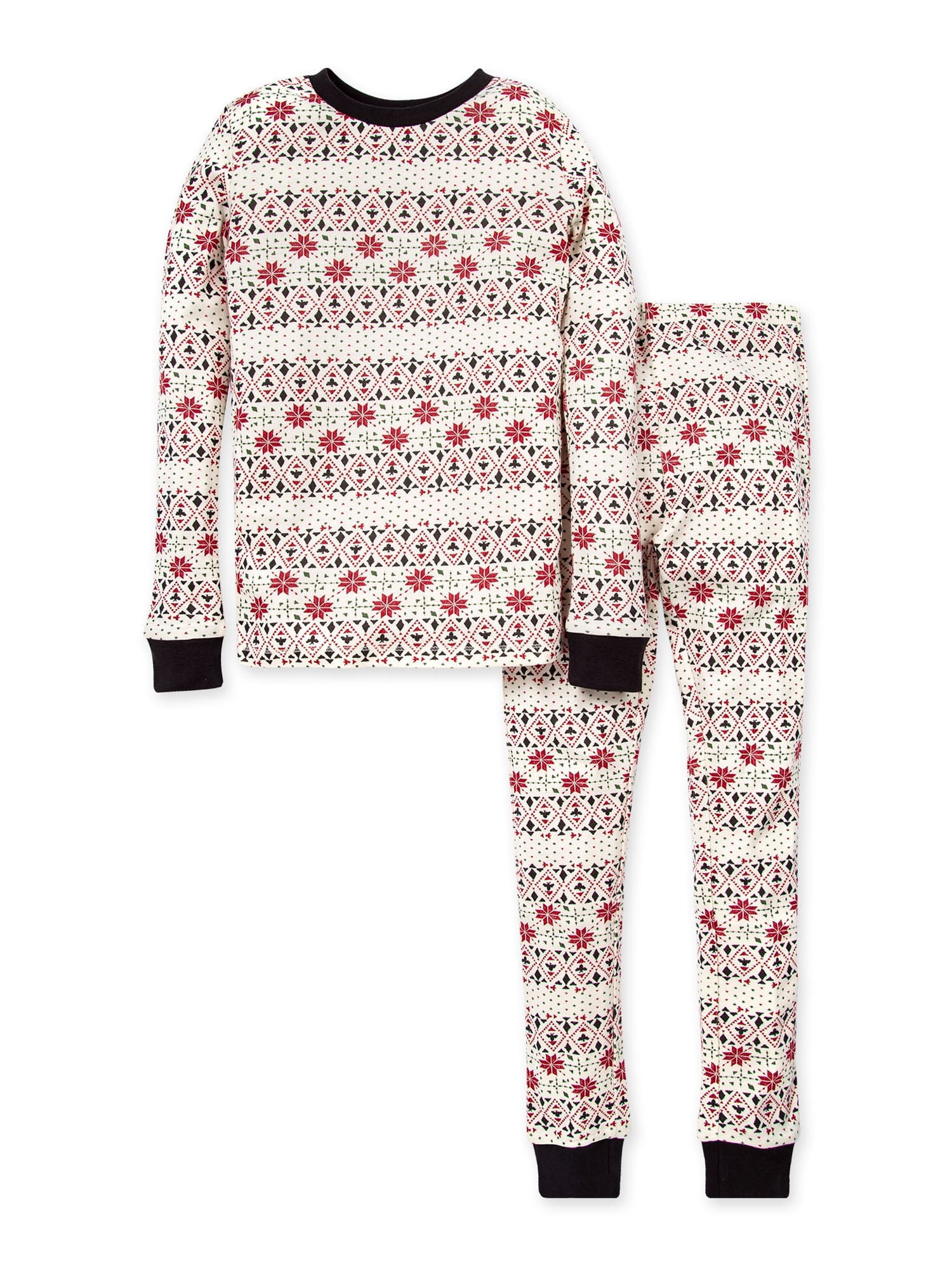 burt's bees frozen fair isle pajamas
