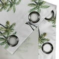thumbnail image 3 of Ambesonne Palm Tree Grommet Curtain Single Panel, Watercolor Trees Art, 50"x60", Grey Green White, 3 of 5