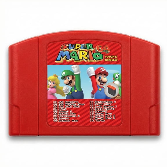 Super Mario 64 Nintendo 64 Físico Edición 18 en 1 Mods