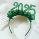 thumbnail image 5 of mfyjkho Diadema de plástico para Nochevieja, color rojo, verde, plateado y dorado, 21,8 x 16,5 x 2 cm, 1 unidad. Accesorio para el pelo para celebrar Año Nuevo., 5 of 6