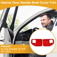 thumbnail image 2 of Recubrimiento del Tazón del Mango de la Puerta Interior para Jeep Wrangler JK 2DR 2011-2017 Marco de Decoración del Mango de la Puerta Interior Rojo ABS 2 Pcs, 2 of 6
