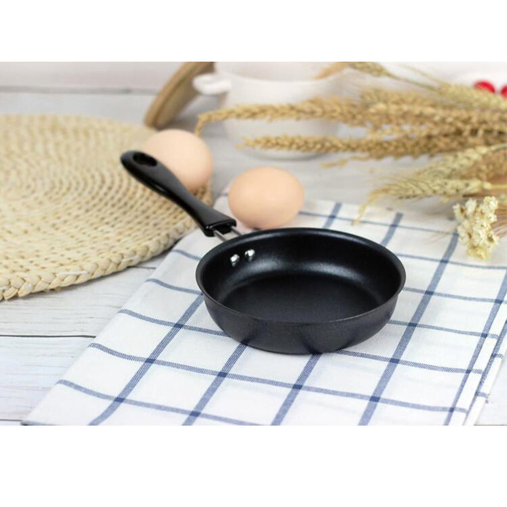 2pcs Non Stick Iron Frying Pan For Cooking Gas & Induction Omelet , Metal