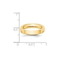 thumbnail image 3 of Auriga Fine Jewelry 14K Yellow Gold 4mm Lightweight Half Round Wedding Band for Men Size 14, 3 of 5