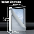 thumbnail image 2 of ZEECER 4x6 Acrylic Picture Frames 2 Pack, 20% Thicker Block, Clear Picture Frames Freestanding Double Sided Magnetic Acrylic Lucite Frameless Transparent Square Frame Gift for Desktop Display, 2 of 18