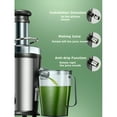thumbnail image 2 of Juilist GS-328L Centrifugal Juicer Machine for Fruits and Vegetables 800W, Dual Speed Juice Extractor with 3 Wide, 2 of 6