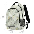 thumbnail image 2 of FORMRS Kids School Backpack Elementary Student Unisex Travel Bookbag with Reflective Stripes, Gray Marble Pattern, 2 of 7
