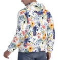 thumbnail image 6 of Lsque Lilies Flowers Pattern Casual Men's Hoodie,Hooded Sweatshirt with Kangaroo Pocket,Pullover Hoodie-3X-Large, 6 of 7