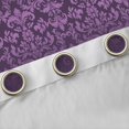 thumbnail image 4 of Manfei Damask Floral Black Out Curtains,Retro Baroque Flower Curtains Pack of 2 (42x63 Each),Purple Black Ombre Bedroom Curtains For Boys Kids,Microfiber Bedroom Decor, 4 of 6