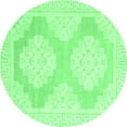 thumbnail image 1 of Ahgly Company Indoor Round Oriental Emerald Green Traditional Area Rugs, 8' Round, 1 of 4