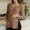 Khaki, variant on Women's Maternity Tops Casual Long Sleeve Shirts Pregnancy Clothes Watermelon Red L